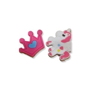 Croc Crown/flying unicorn jibitz shoe charms bundle